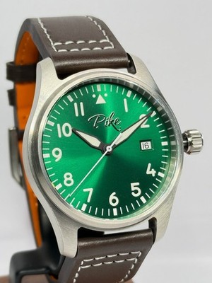 Handgefertigte Fliegeruhr Baumuster A, 39mm, sehr präzises PT5000, mit Garantie