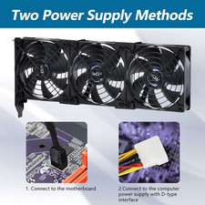 3X90Mm 92Mm Graphic Card Fans, Graphics Card Video Card VGA PCI Slot Fan GPU Coo 4
