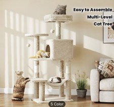 Multi-Level Cat Tree Tower Indoor W/ Condo Hammock Scratching Posts Pets New