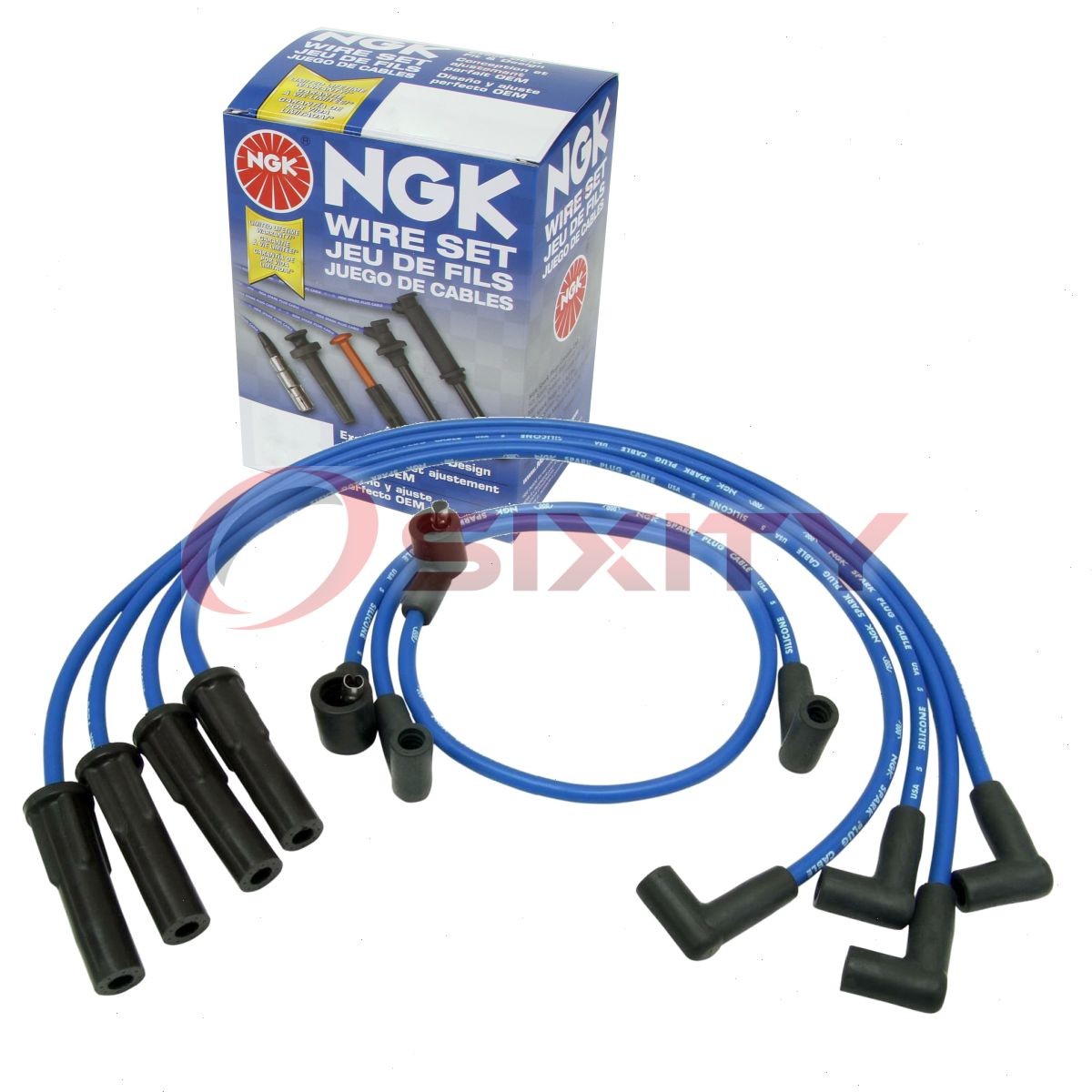 1 pc NGK Spark Plug Wire Set for 1977-1980 Ford Pinto 2.3L L4 - Engine Kit kg