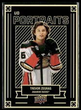 2022-23 Upper Deck #P-20 Trevor Zegras Anaheim Ducks UD Portraits Hockey Card