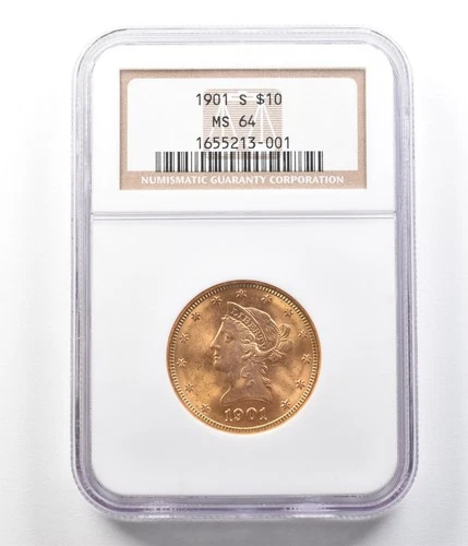 1901-S $10 Liberty Head Gold Eagle MS64 NGC *3546