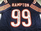 Dan Hampton / Autographed Chicago Bears Navy Blue Custom Football Jersey / BAS