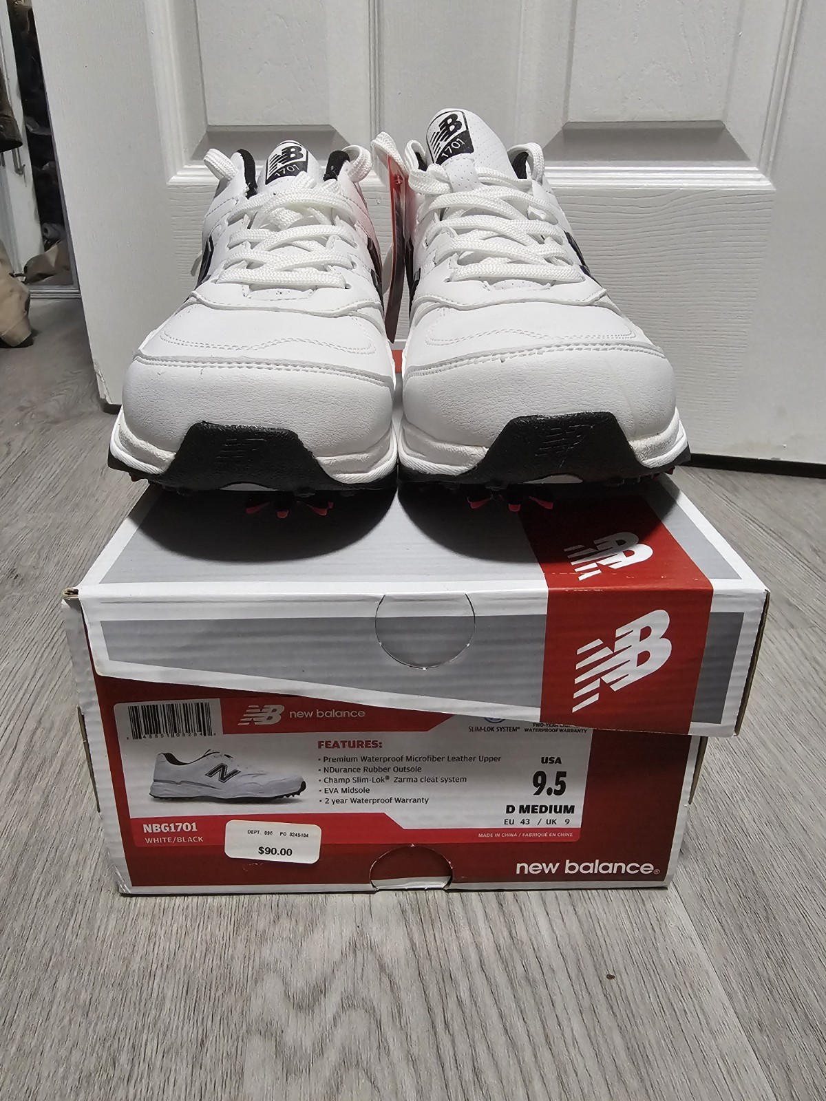 Size 9.5 D White Leather Ngb1701 Nwt