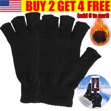 Winter Warm Fingerless Gloves Half Finger Knit Mittens Cold Resistant Gloves NEW