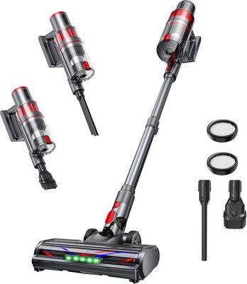 Cordless Vacuum Cleaner, 600W/50KPA, Stick Vacuum with Rechargeable Design, up t