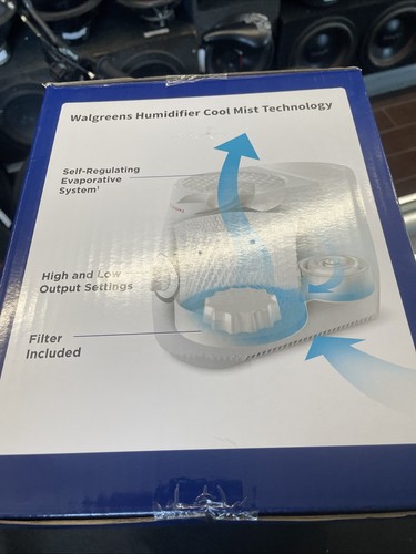 Walgreens Unique Design Humidifier Cool Mist, upto 18 Hour Run Time 2 pieces - Picture 2 of 4