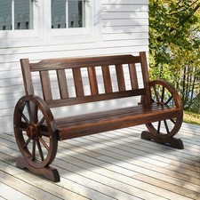 Livsip Garden Bench Wagon Chairs Outdoor Furniture Wheel Chair Backyard Lounge