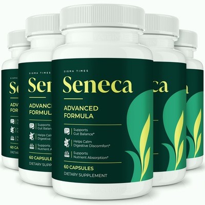 Seneca Capsules - Natural Gut Health & Digestive Wellness Support - 5 Pack
