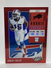Robert Foster 2018 Panini Contenders Optic #98 Red #/199 Buffalo Bills