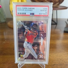 YORDAN ALVAREZ 2020 TOPPS CHROME ROOKIE #200 ASTROS GEM MINT PSA 10