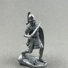 Roman Legionary 54 mm, Metal toy soldier, 2nd Punic War, Highly detailed figure