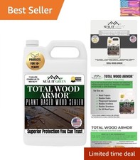 Deck Armor Total Wood Sealer |  Plant-Based Penetrating Wood Stain & Sealer i...