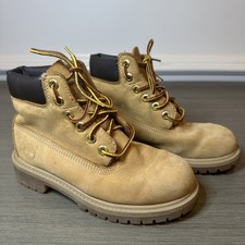 Timberland 6-Inch Youth Boots Size 12.5 Wheat Waterproof 12709 Outdoor Play