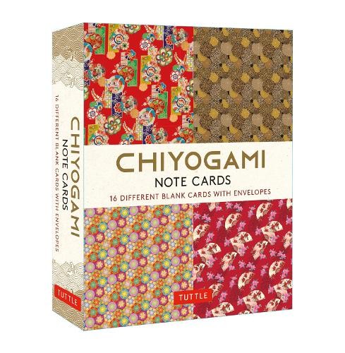 Chiyogami Japanese, 16 Note Cards by  Tuttle Studio - 9780804853538