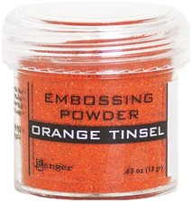 Ranger Tinsel embossing powder, zzzz-s, Orange