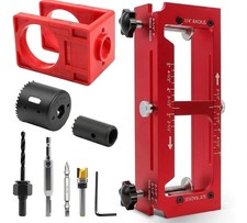 2in1 Door Hinge Jig Lock Installation Kit Aluminum Router Template 2.55 In