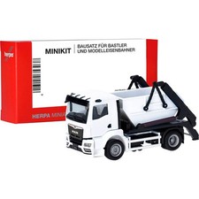 Herpa 013987 H0 LKW Modell MAN TGS NN Absetzkipper AK12, weiß