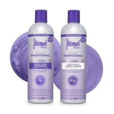 Silver Brightening Purple Shampoo and Conditioner Set for all types of silver...