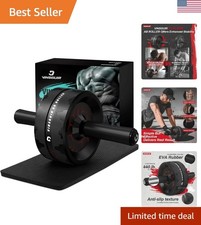 Ab Roller Wheel, Abs  Core Workout Equipment for Home Gym with Knee Pad Acce...