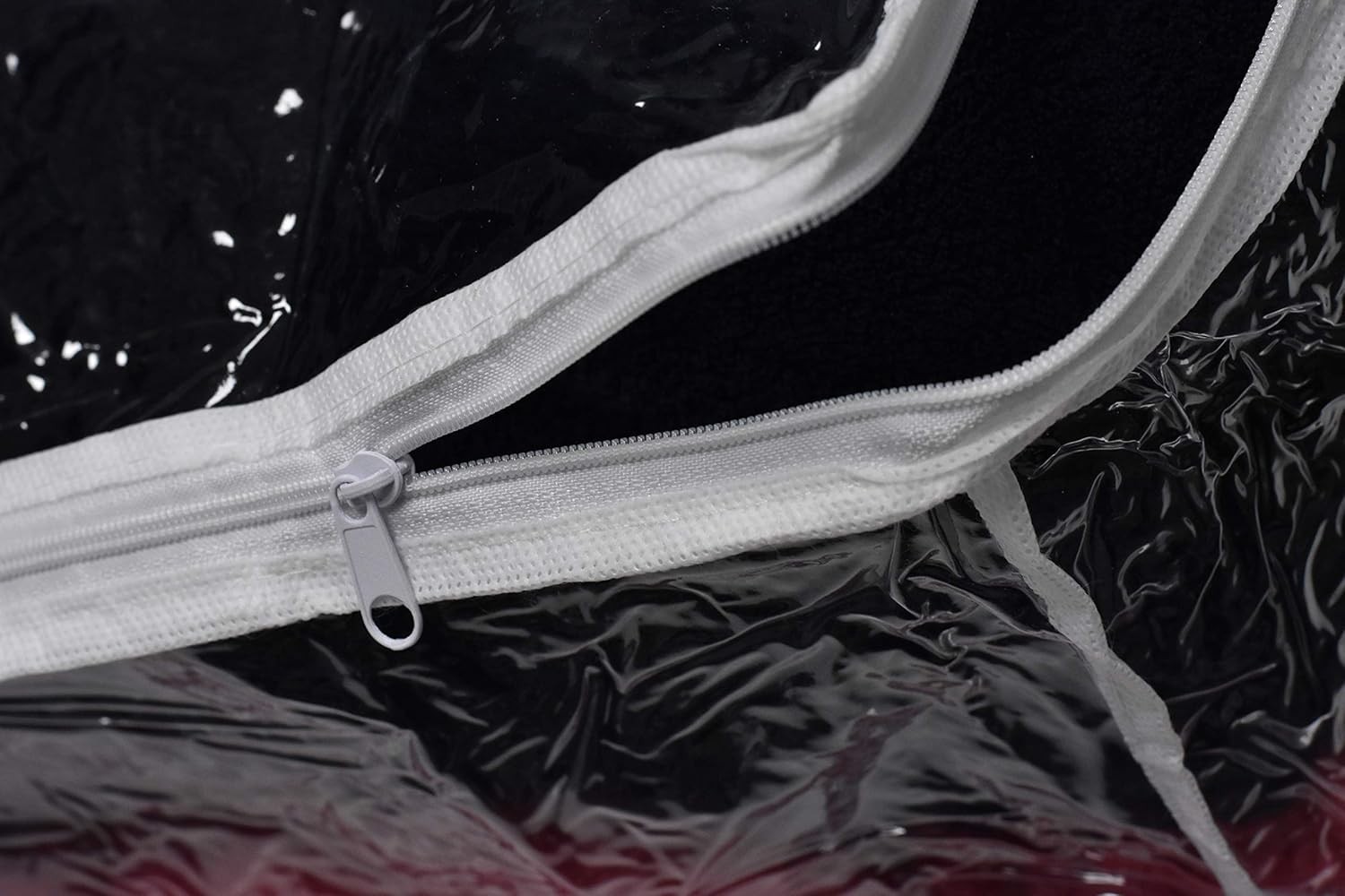 Blanket Storage Bags - 90 L - Zippered Large Clear Plastic Storage Bag, Shield 