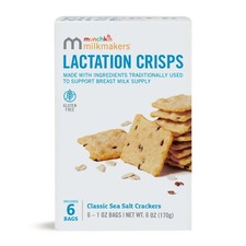 Munchkin Milkmakers Lactation Crisps Gluten Free Oats Flax 6 Count