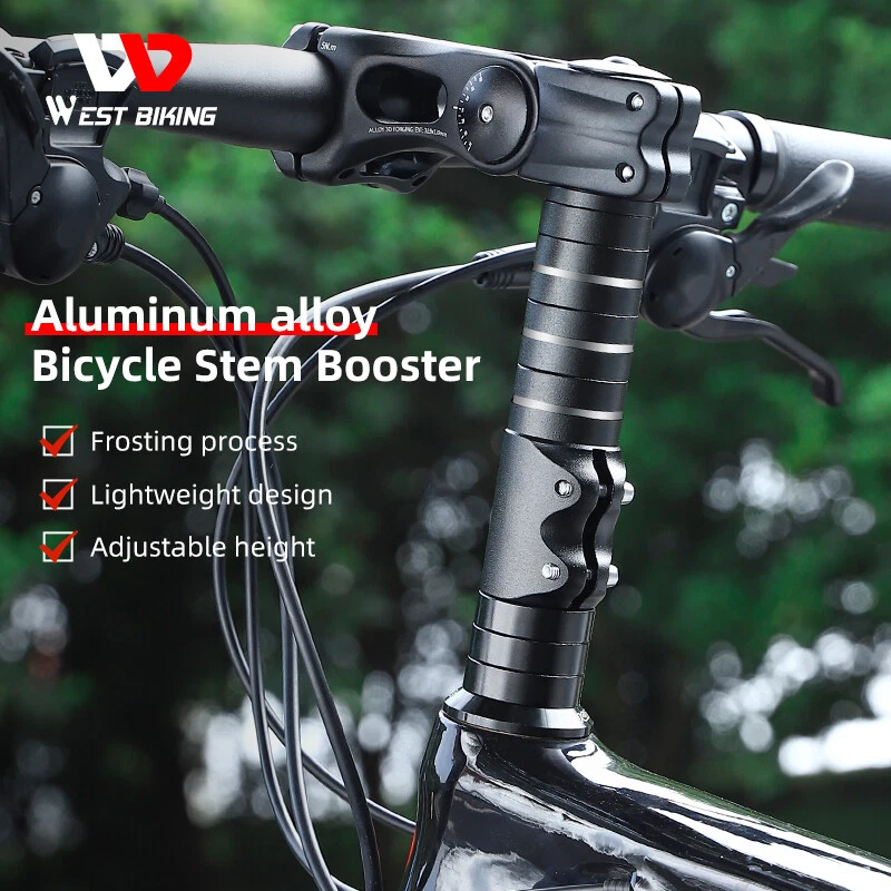 WEST BIKING Bike Fork Stem Extender Bicycle Handlebar Riser Extension Adapter - Image 2 of 4
