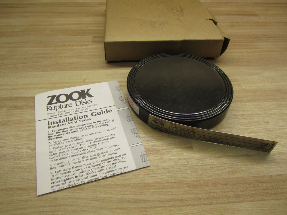 Zook MY1361-3-97.74-90-250 Rupture Disk | eBay