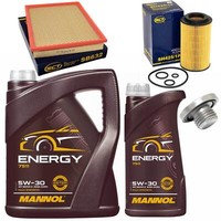 MotoröL Filter Set 5W-30 6 Liter + ÖLablassschraube FüR Opel Astra G Zafira Saab