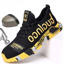Men's Sports Work Safety Shoes Steel Toe Security Protective Indestructible Shoe