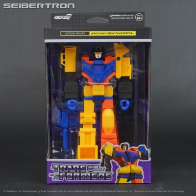 WRECKING CREW DEVASTATOR Transformers Super7 Reaction Retro G1 Diaclone 2024 New