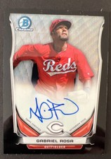 2014 Bowman Chrome Gabriel Rosa Black Wave Refractor Auto 42/50