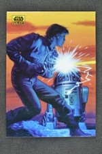 Luke Skywalker and R2-D2 2024 Topps Star Wars Chrome Galaxy Refractor 25