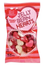 Trader Joe's 3.9 oz. JELLY BEAN HEARTS Shaped Lover's Red ** BB 2/2026 **