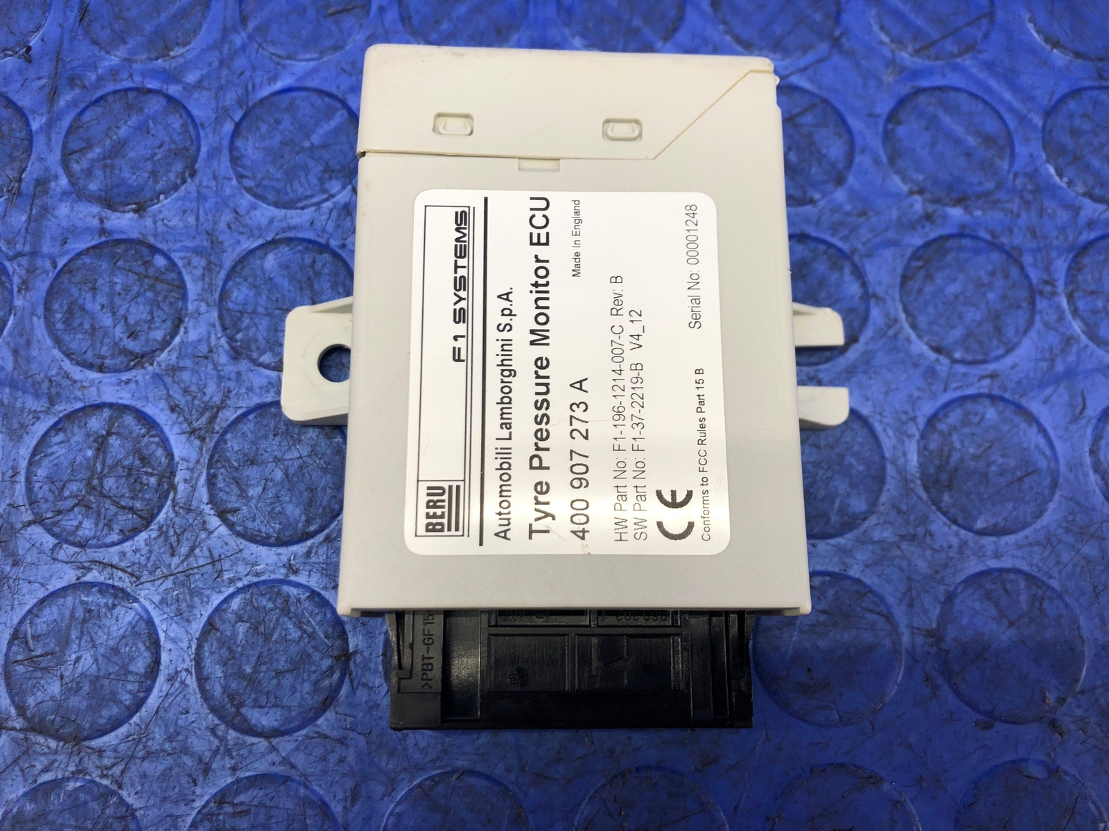 LAMBORGHINI GALLARDO OEM TPMS TIRE PRESSURE MONITOR CONTROL MODULE 400907273