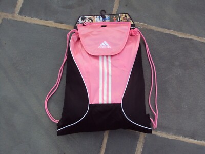 Adidas Alliance Sackpack Petal Pink Drawstring Bag Lightweight #718645