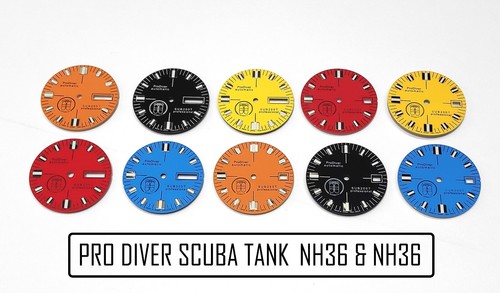 Pro Diver Scuba NH35 NH36 Dial 28.5 SKX007, S Dial Green Lume Mod Watch - Bild 1 von 31