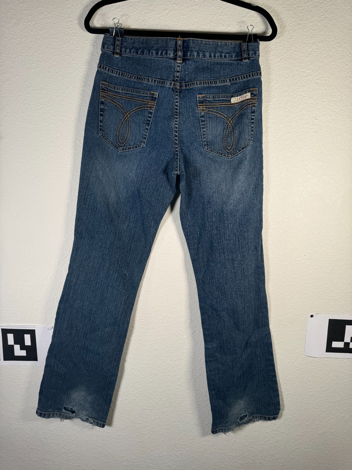 Calvin Jlein Classic Mid Rise Bootcut Jeans Medium Wash Casual Denim | Size 9 thumbnail 3