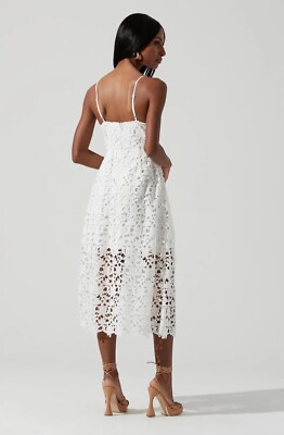 astr the label lace midi dress rose gold Lace A-Line Midi Dress by ASTR the Label