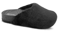 GELATTO ciabatte plantare gel WOODSTOCK SOFT PHOFF ecopelliccia NERO morbidissi