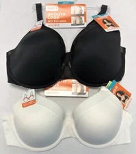Warner's Bra Underwire Smooth FX Lace Flexible Contour Cups Full Coverage RF2801