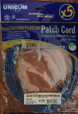 Unicom Patch Cord 7 Ft Blue RJ-45 Part# E6DD-C807 MBL Lot Of 13 T1