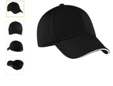 Nike 333115 Dri-FIT Mesh Swoosh Flex Sandwich Cap BLACK Size M/L