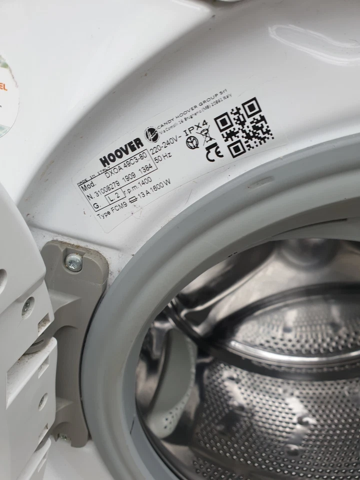 Hoover DXOA 49C3-80 WASHING MACHINE - STRIPPING FOR PARTS (8) - Image 2 of 3