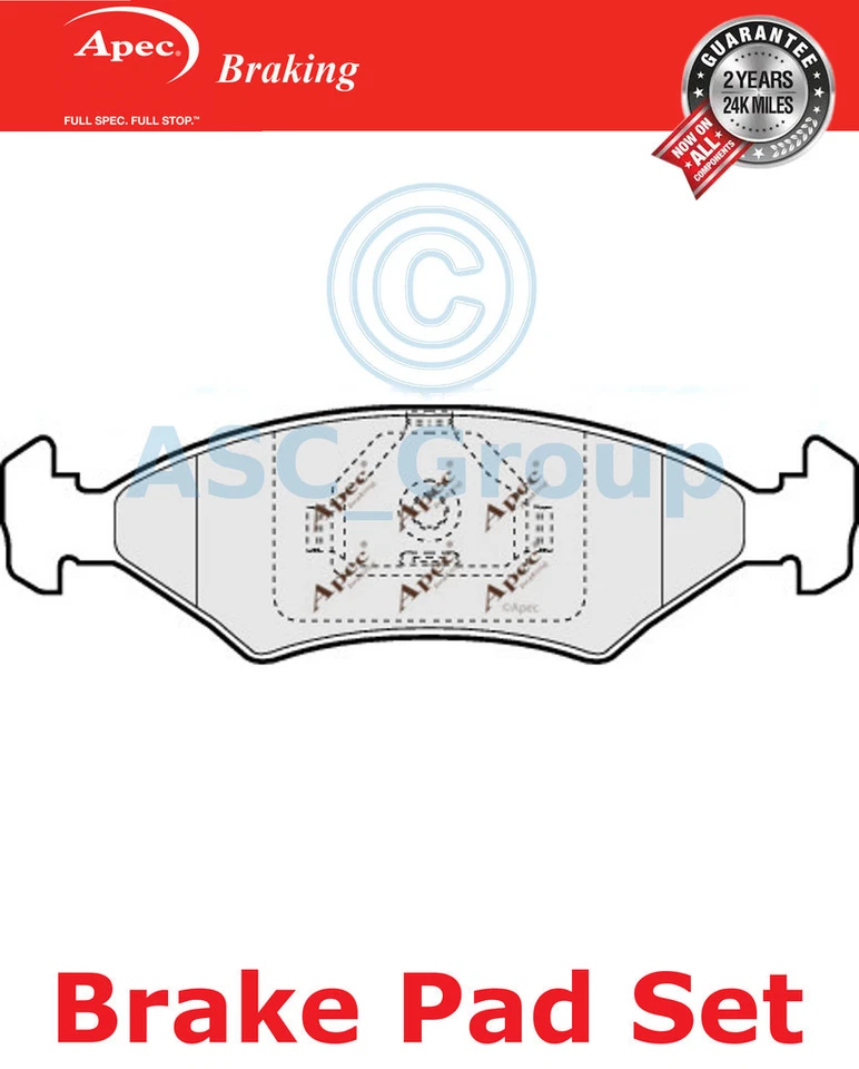 Jeu De Plaquettes De Frein Avant Apec Qualité OE Remplacement PAD995 - Photo 1/1