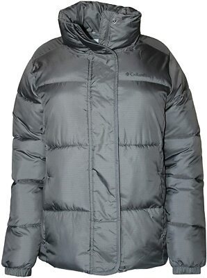 NEW Columbia Women's M XL Pioneer Summit Jacket GREY XL0865 023 PUFFER $150 NWT