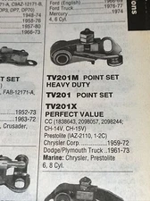 Contact Set-Point Set Kemparts TV201X