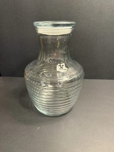 Vintage Bee Hive Anchor Hocking Pitcher 64 Oz With Lid