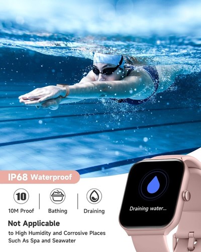 SmartWatch for Women, 1.95'' Waterproof Smart watch, Bluetooth iPhone Samsung - Picture 8 of 8