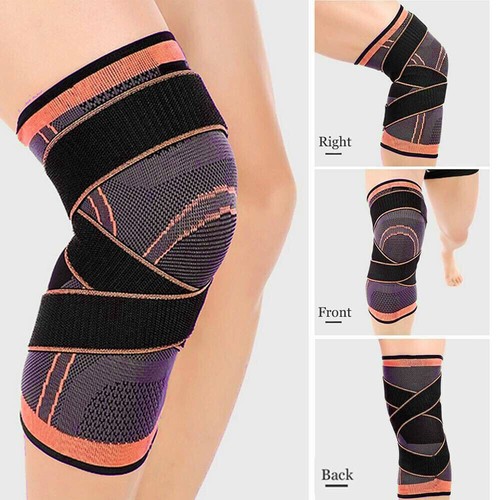Soporte de rótula 3D manga de rodilla estabilizador articulación dolor deportivo gimnasio - Imagen 12 de 15